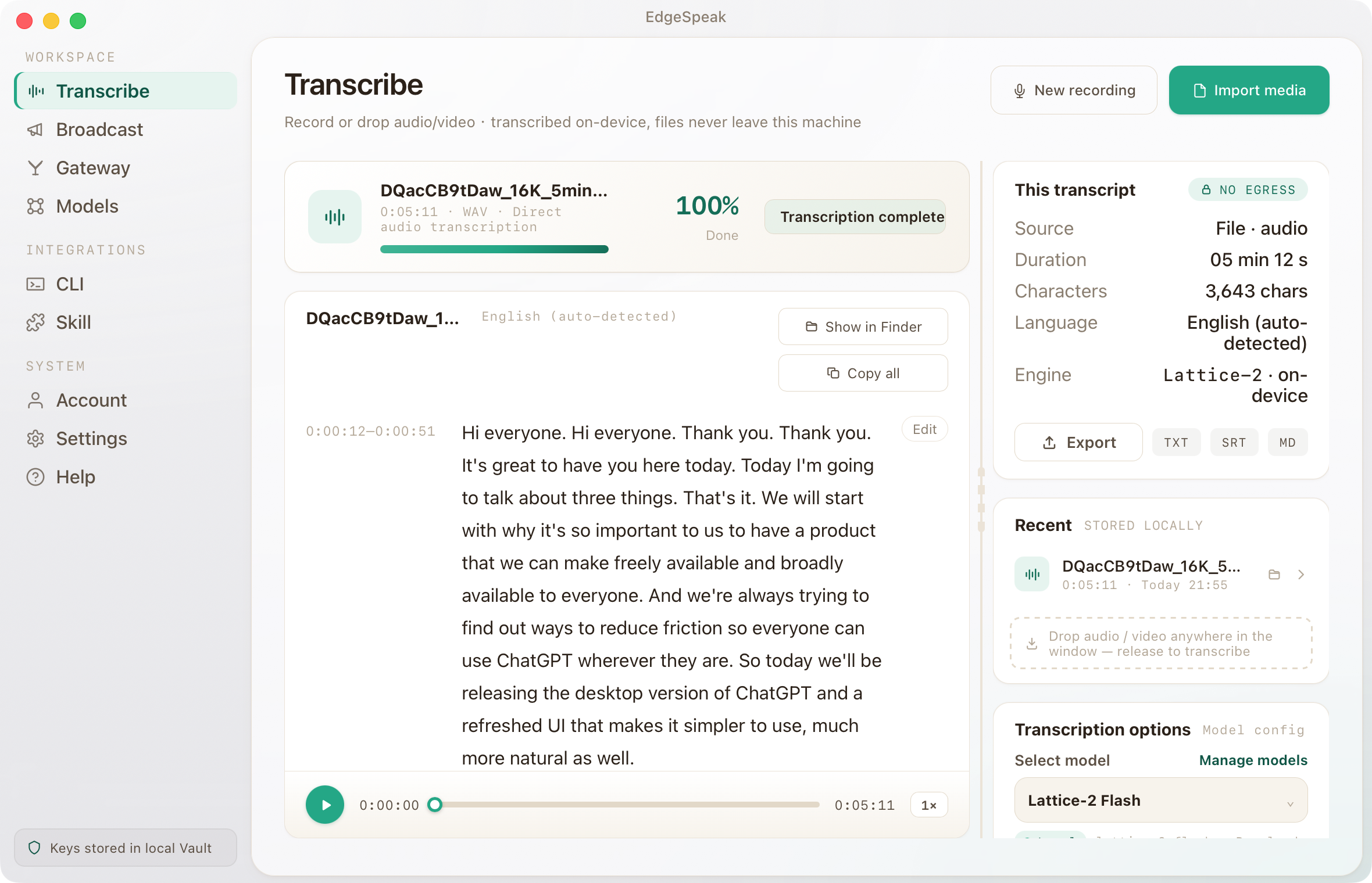 Transcript preview