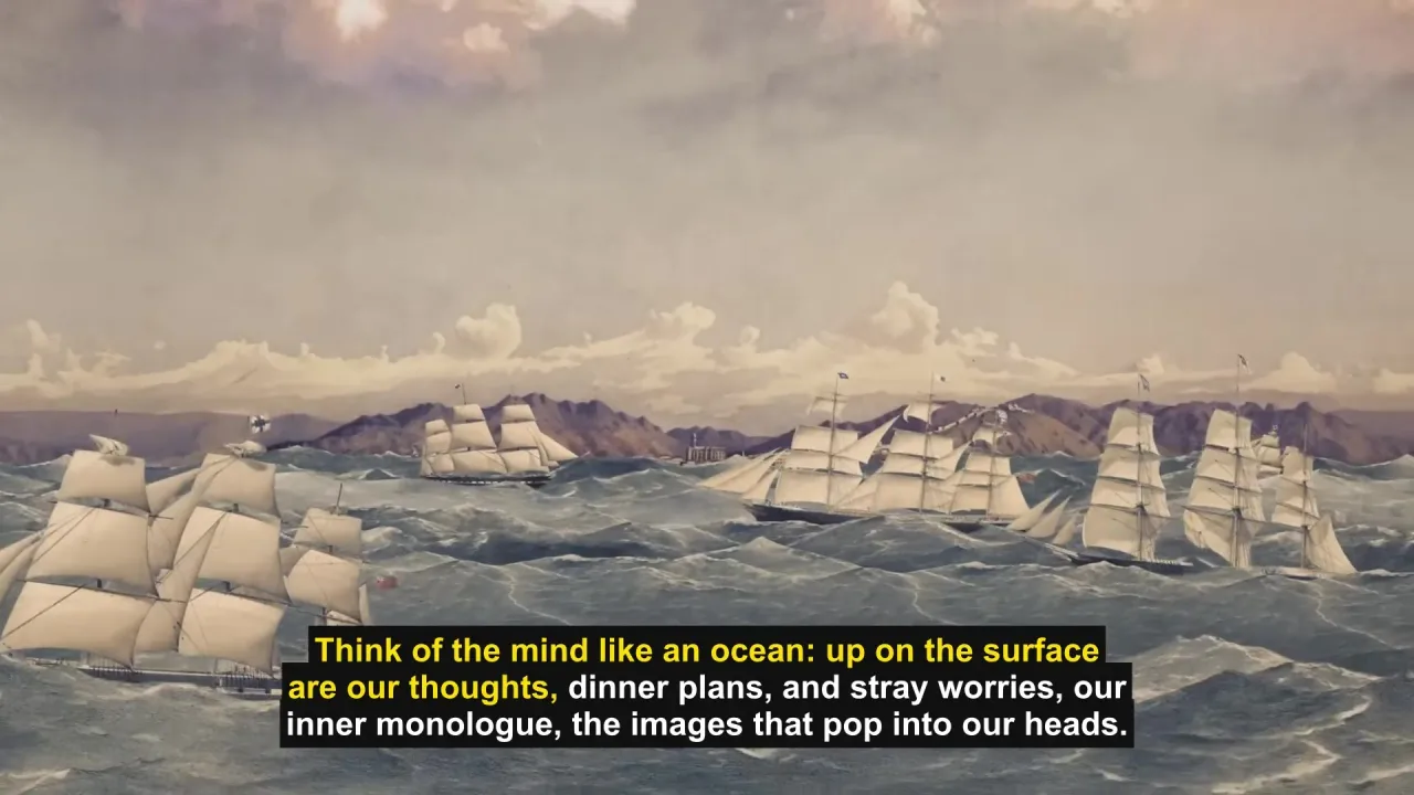 A video frame with English karaoke subtitles exported by EdgeSpeak, where the words being spoken are highlighted.